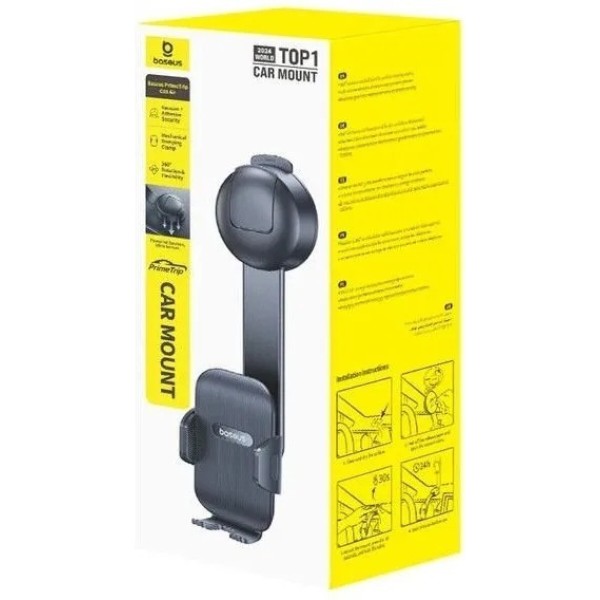 Фото - Автотримач Baseus PrimeTrip C03 Air Clamping Car Mount (C0013C01) Black