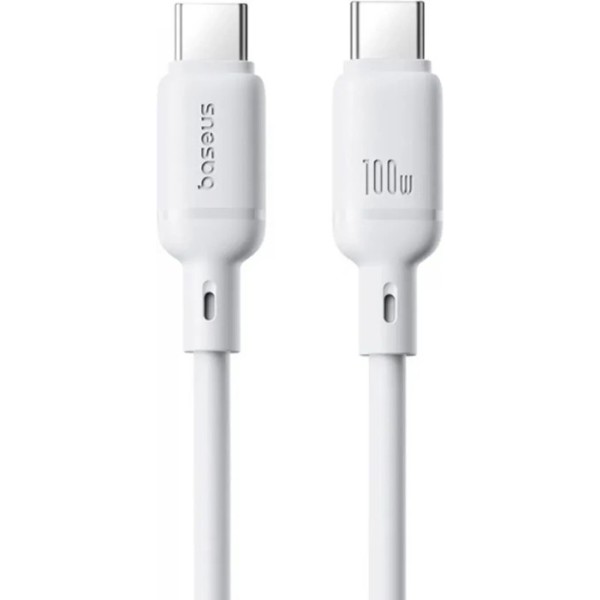 Фото - Кабель Baseus Type-C/Type-C 100W 1m (P10377704213-00) White