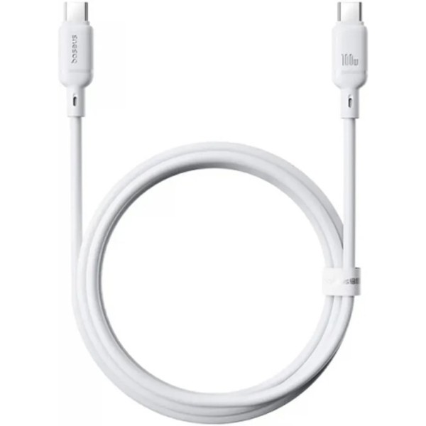 Фото - Кабель Baseus Type-C/Type-C 100W 1m (P10377704213-00) White