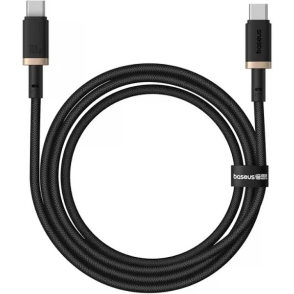 Фото - Кабель Baseus Type-C/Type-C 100W 1m (P10377803U01-00) Gold/Black