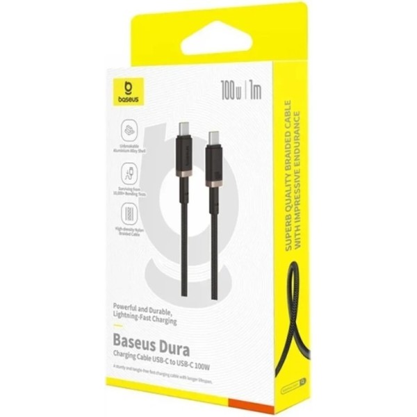 Фото - Кабель Baseus Type-C/Type-C 100W 1m (P10377803U01-00) Gold/Black