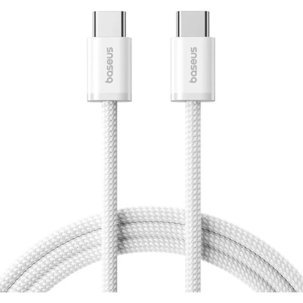 Фото - Кабель Baseus Type-C/Type-C 100W 1m (P10381400211-00) White