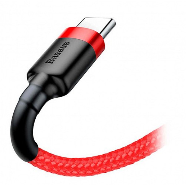 Фото - Кабель Baseus Сafule Cable USB For Type-C 3A 2m Red-Red (CATKLF-C09)