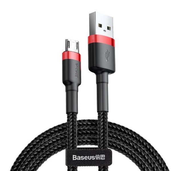 Фото - Кабель Baseus Сafule USB to Micro 1m Red+Black (CAMKLF-B91) Фото - Кабель Baseus Сafule USB to Micro 1m Red+Black (CAMKLF-B91)