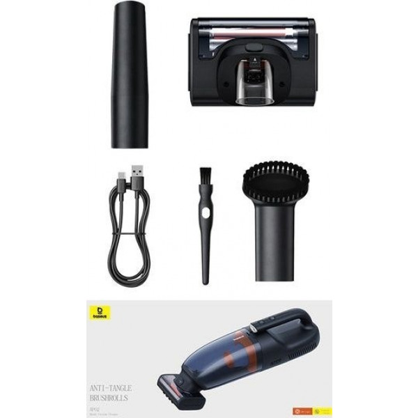 Фото - Автомобільний пилосос Baseus AP02 Handy Vacuum Cleaner Cosmic Black (C30459600121-00)