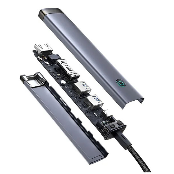 Фото - Хаб USB Baseus UltraJoy Series 7-Port HUB AIR Space Grey (B00052803811-02)