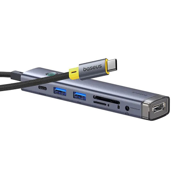 Фото - Хаб USB Baseus UltraJoy Series 7-Port HUB AIR Space Grey (B00052803811-02)