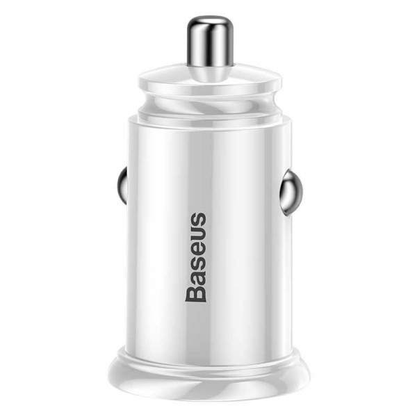 Фото - Автомобільний зарядний пристрій Baseus Circular USB, Type-C PD3.0, QC4.0 White (CCALL-YS02)