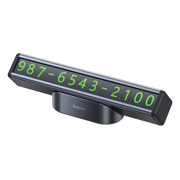 Фото - Паркувальна карта Baseus Square Bar Temporary Parking Number Plate Black (CNFT000001)