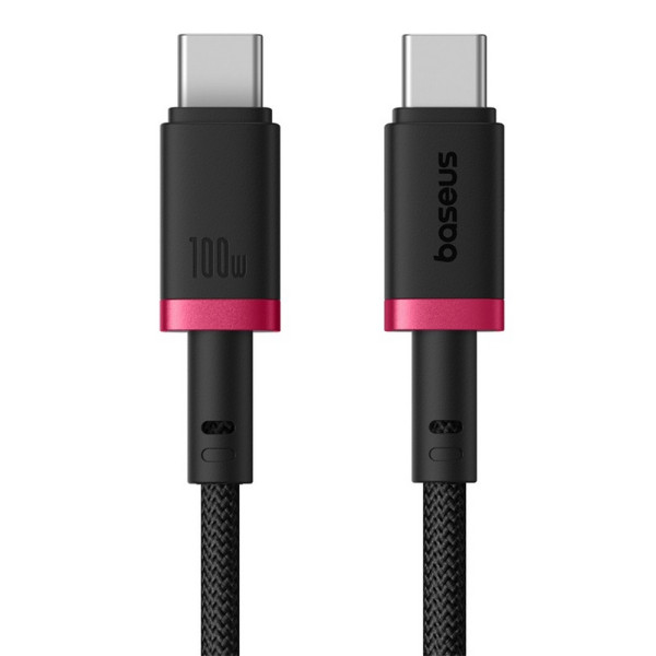 Фото - Кабель Baseus Dura Series Fast Charging Type-C to Type-C 100W 2m black-red (P10377803U01-03)