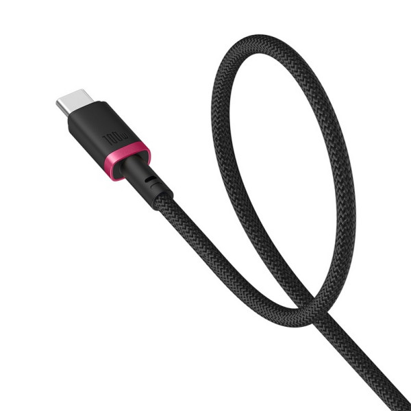 Фото - Кабель Baseus Dura Series Fast Charging Type-C to Type-C 100W 2m black-red (P10377803U01-03)