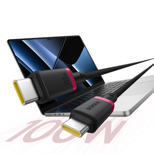 Фото - Кабель Baseus Dura Series Fast Charging Type-C to Type-C 100W 2m black-red (P10377803U01-03)