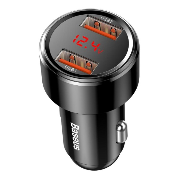 Фото - Автомобільний зарядний пристрій Baseus Magic Series Dual QC 2x3.0 Black (CCMLC20A-01)