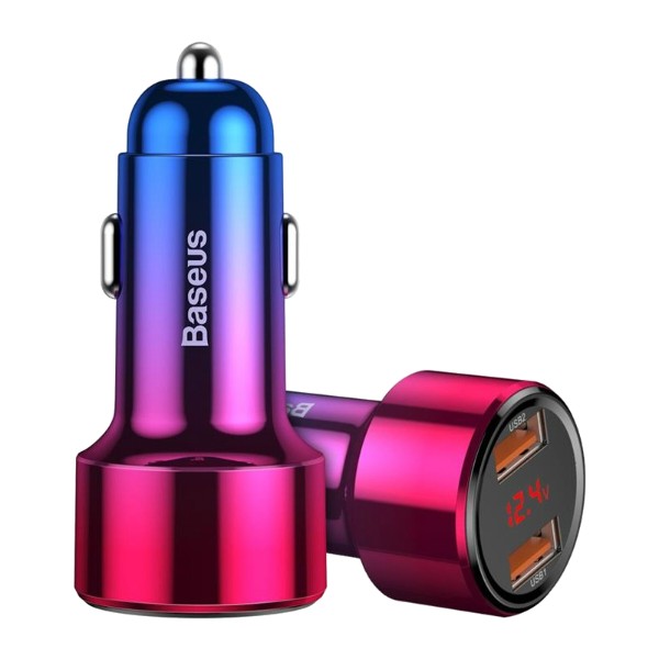 Фото - Автомобільний зарядний пристрій Baseus Magic Series Dual QC 2x3.0 Red (CCMLC20A-09)