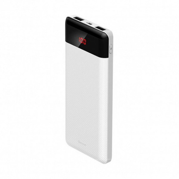 Фото - Батарея мобільна Baseus Mini Cu Digital Display 10000mAh White (PPALL-AKU02)