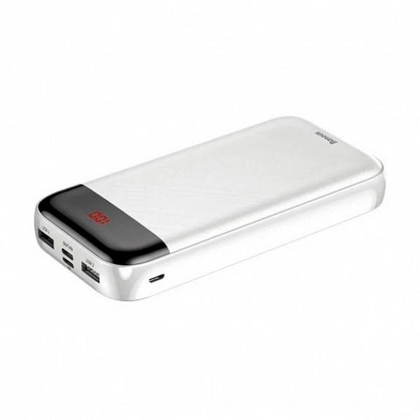 Фото - Батарея мобільна Baseus Mini Cu Digital Display 20000mAh White (PPALL-CKU02)