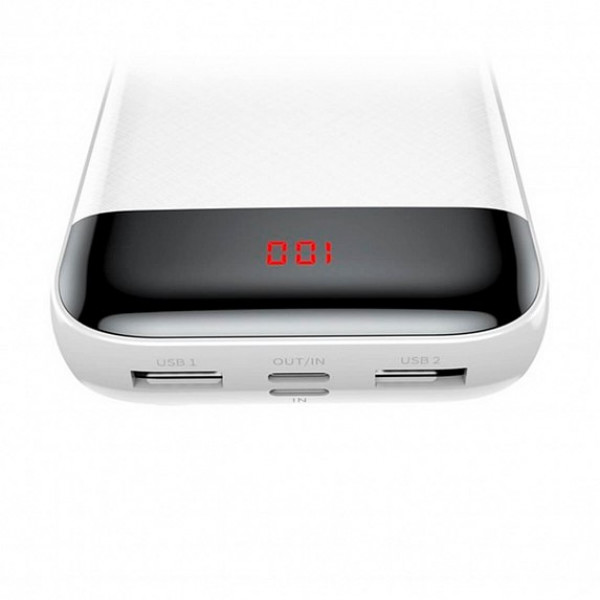 Фото - Батарея мобільна Baseus Mini Cu Digital Display 20000mAh White (PPALL-CKU02)