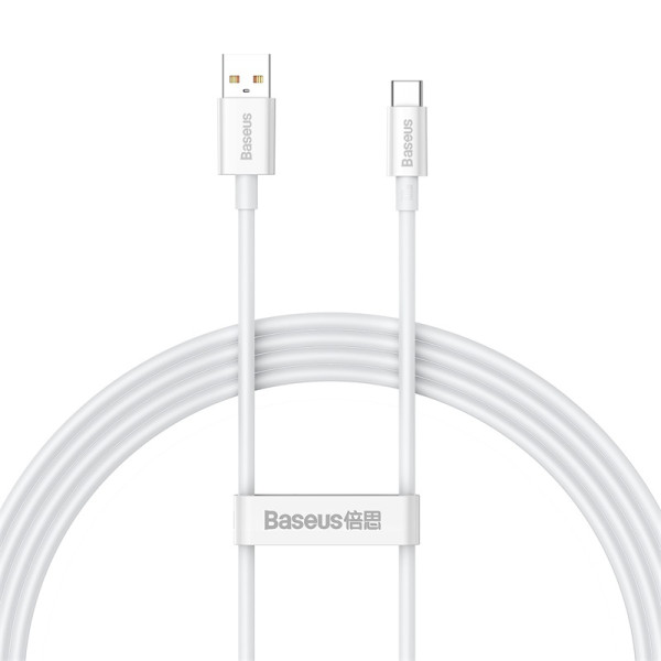 Фото - Кабель Baseus Superior Series Fast Charging Data Cable USB to Type-C 100W 1.5m Moon White (P10320102214-02)