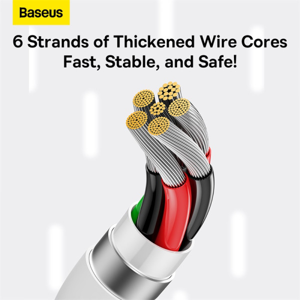 Фото - Кабель Baseus Superior Series Fast Charging Data Cable USB to Type-C 100W 1.5m Moon White (P10320102214-02)