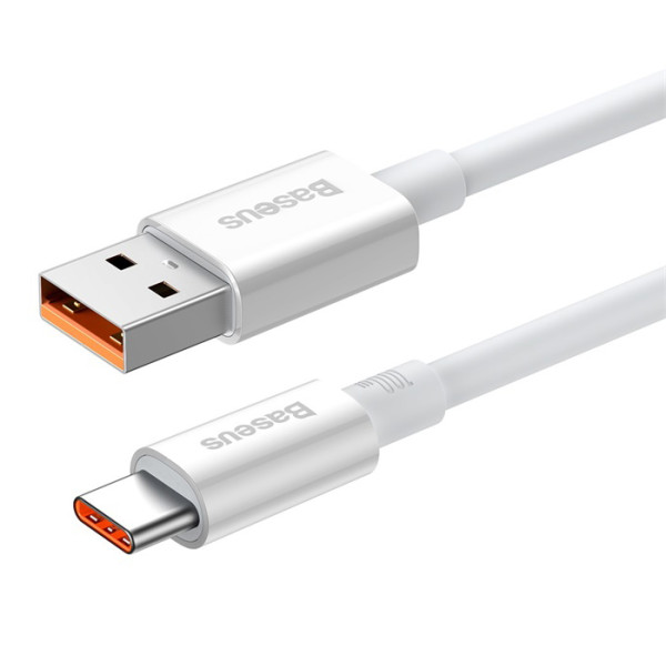 Фото - Кабель Baseus Superior Series Fast Charging Data Cable USB to Type-C 100W 1.5m Moon White (P10320102214-02)