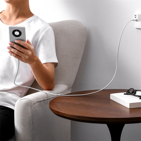 Фото - Кабель Baseus Superior Series Fast Charging Data Cable USB to Type-C 100W 1.5m Moon White (P10320102214-02)