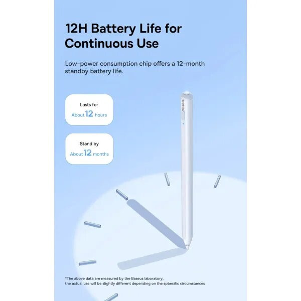 Фото - Стилус Baseus Smooth Writing 2 Stylus with LED Indicators Wireless Version Moon White (P80015802213-03)