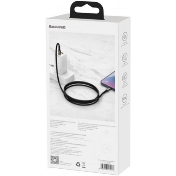 Фото - Кабель Baseus Tungsten Gold USB-C-Lightning 1 м (CATLWJ-01)