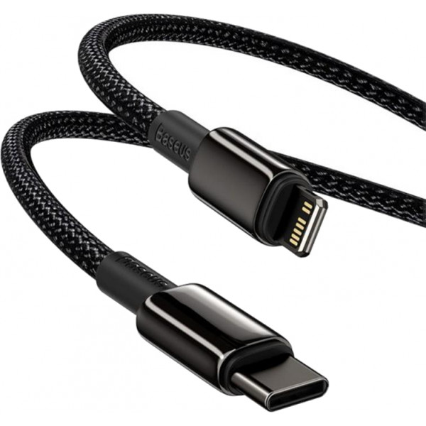 Фото - Кабель Baseus Tungsten Gold USB-C-Lightning 1 м (CATLWJ-01)