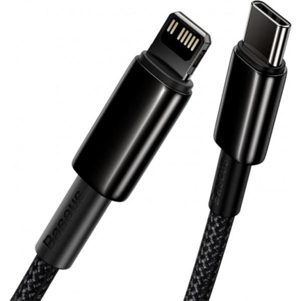 Фото - Кабель Baseus Tungsten Gold USB-C-Lightning 1 м (CATLWJ-01)