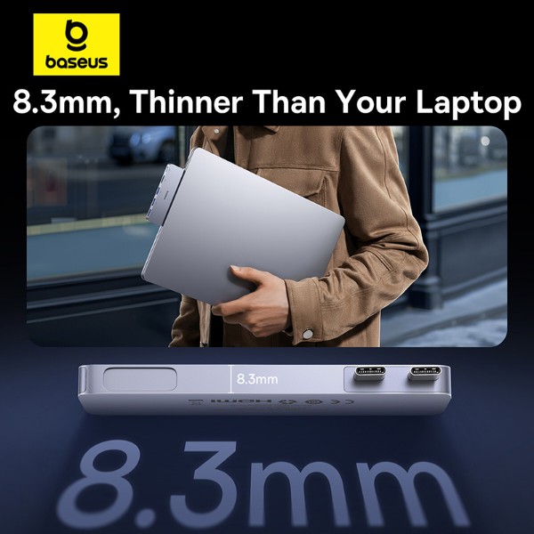 Фото - Хаб USB Baseus UltraJoy Series 5-Port HUB Space Grey (B00052801811-04)