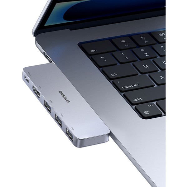 Фото - Хаб USB Baseus UltraJoy Series 5-Port HUB Space Grey (B00052801811-04)