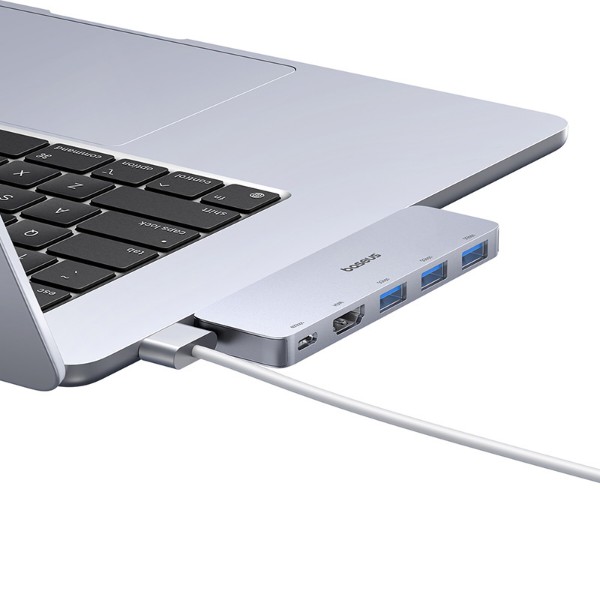 Фото - Хаб USB Baseus UltraJoy Series 5-Port HUB Space Grey (B00052801811-04)
