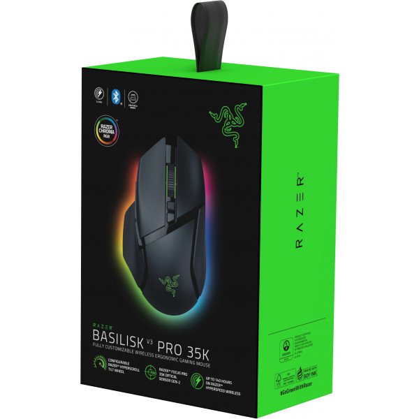 Фото - Мышь беспроводная игровая Razer Basilisk V3 PRO Wireless, 35K, Black (RZ01-05240100-R3G1)