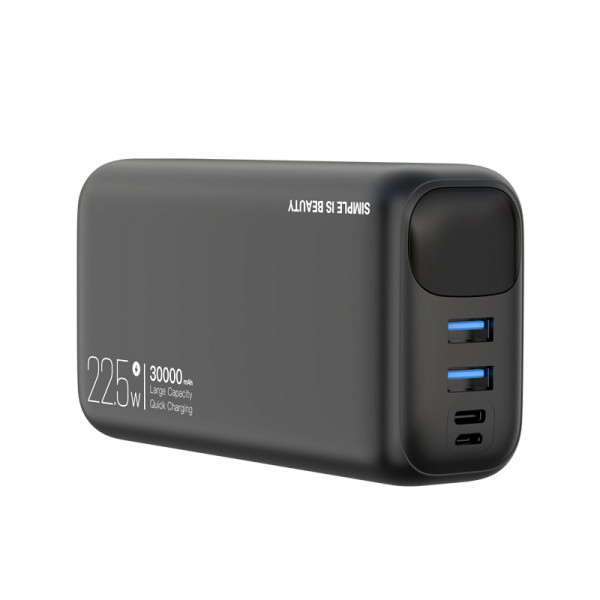 Фото - Батарея мобільна XO 30000 mAh 22.5W (PR200-BK)