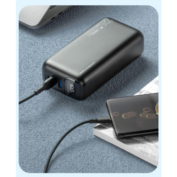 Фото - Батарея мобільна XO 30000 mAh 22.5W (PR200-BK)