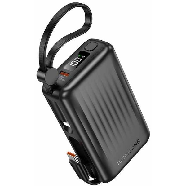 Фото - Батарея мобільна BOROFONE BJ70 Source dual PD20W power bank with cable (6941991116674)