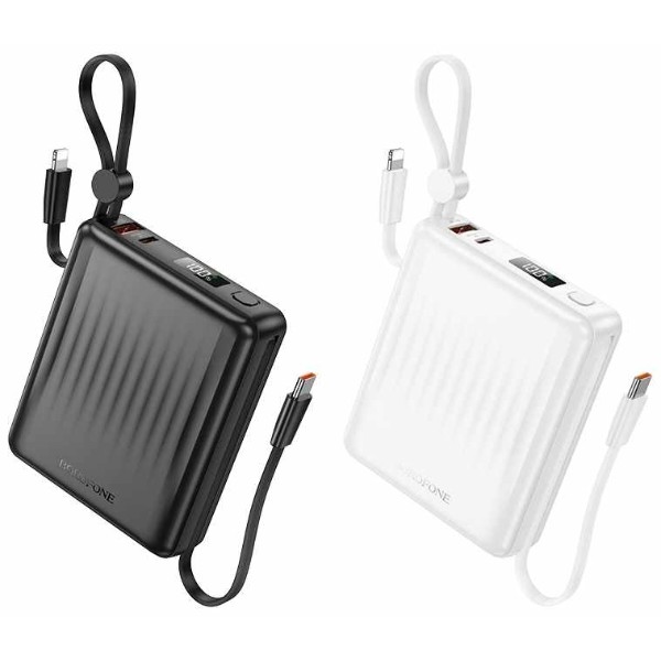 Фото - Батарея мобільна BOROFONE BJ70A Vigorous 22.5W+PD20W fully compatible with cable (6941991116704)