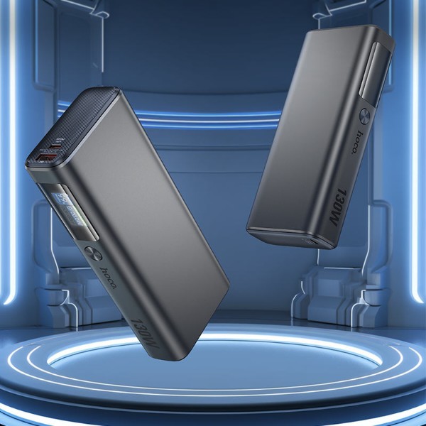 Фото - Батарея мобільна HOCO Q17B Electric 130W HC-Q17B-Gray (6942007628976)