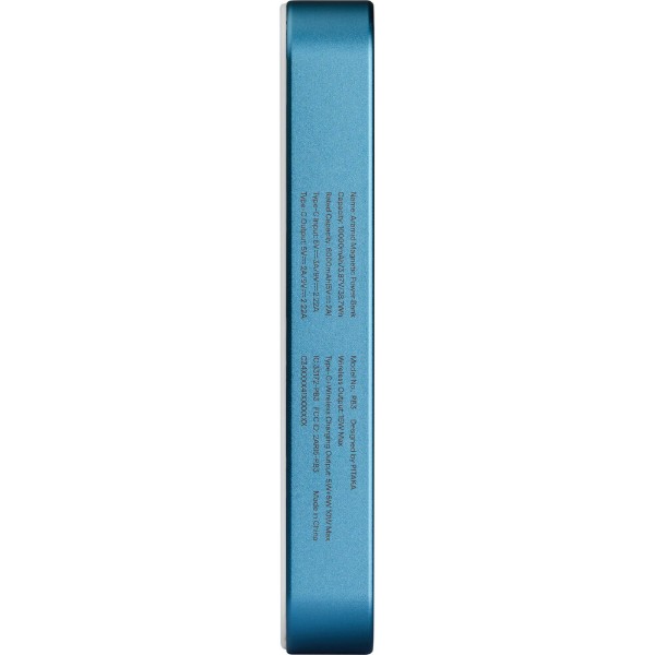 Фото - Батарея мобильная Pitaka Power Bank Qi2 10 000 mAh Lucid Blue (PBQ2505)