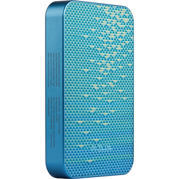 Фото - Батарея мобильная Pitaka Power Bank Qi2 10 000 mAh Lucid Blue (PBQ2505)