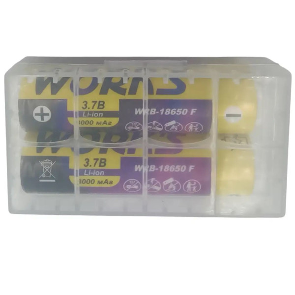 Фото - Акумулятор тип 18650 Works Li-ion WRB-18650 F 3000mAh 1С 2 шт. (146831)