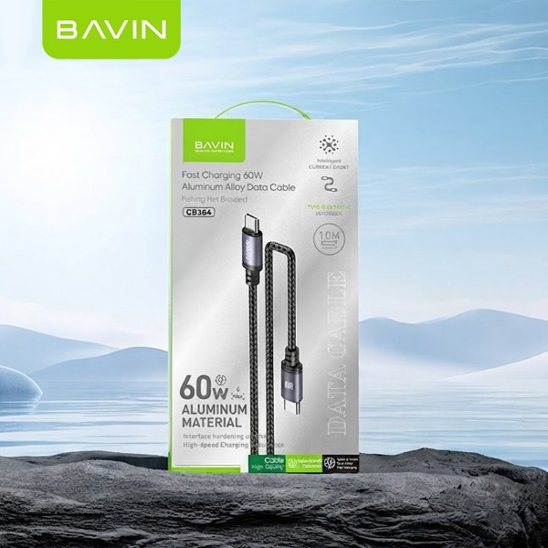 Фото - Кабель Bavin 60W Type-C/Type-C 1m Black (U-CB364-CC BK)