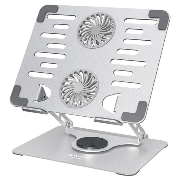 Фото - Подставка под ноутбук охлаждающая Bavin PS-100 POWERFOOL 3000RPM Silver (PS-100 SL)
