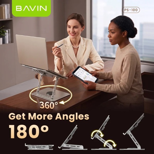 Фото - Подставка под ноутбук охлаждающая Bavin PS-100 POWERFOOL 3000RPM Silver (PS-100 SL)