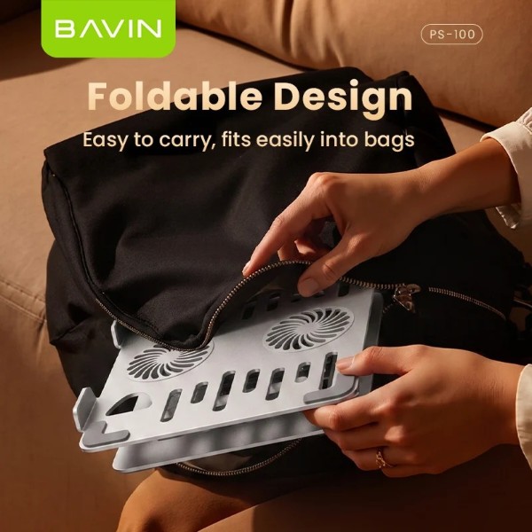 Фото - Подставка под ноутбук охлаждающая Bavin PS-100 POWERFOOL 3000RPM Silver (PS-100 SL)