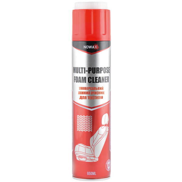 Фото - Очисник для авто NOWAX текстилю MULTI-PURPOSE FOAM CLEANER 650 мл (NX65000)