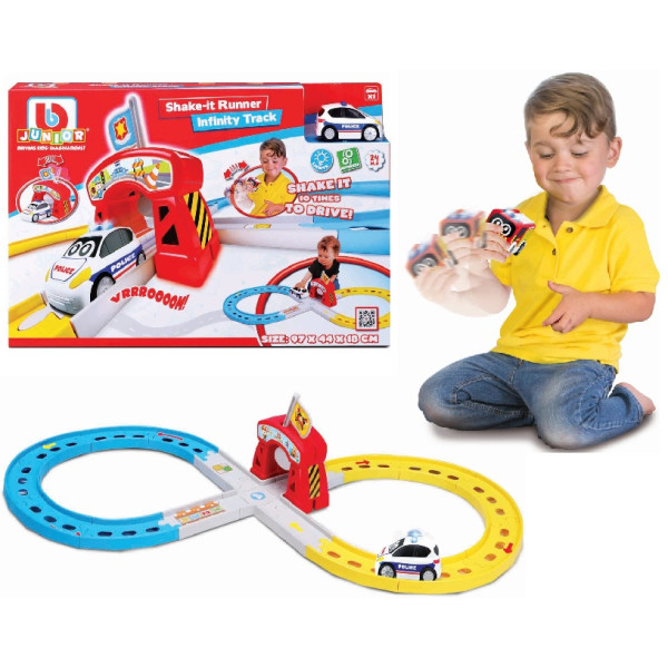Фото - Игровой набор Bb Junior Infinity Track Shake-it Runner (16-88618-FIRE)