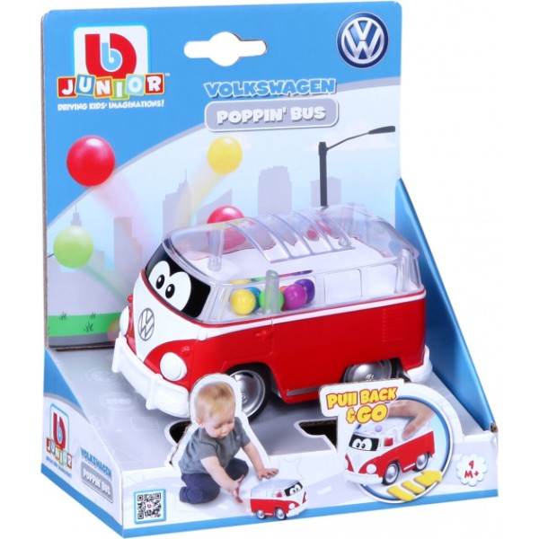 Фото - Базовый игровой транспорт для малыша Bb Junior VW Samba Bus Красная (16-85109_red)