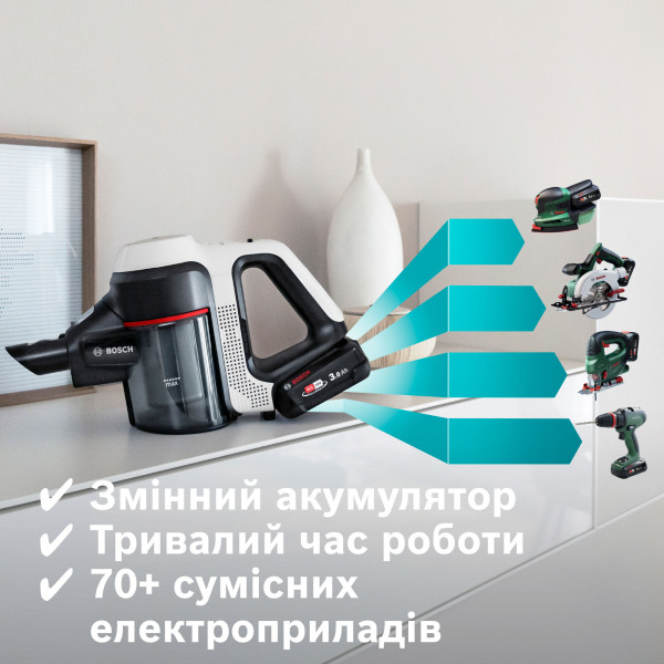 Фото - Пылесос ручной для дома Bosch BBS711W