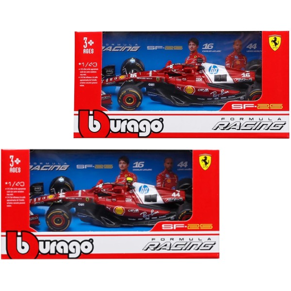 Фото - Коллекционная машинка 1:43 Bburago FERRARI RACING - SF-25 (2025) (1:43) (18-36853)